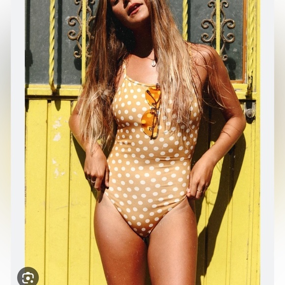 New! Skin by Same Los Angeles one piece polka dot swim suit 15422 - Picture 7 of 7